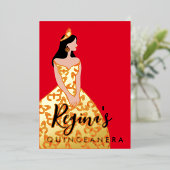 スキン&ヘアカラーの編集キンセアニラフォイル招待状 箔招待状 (立ち正面)