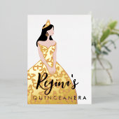 スキン&ヘアカラーの編集キンセアニラフォイル招待状 箔招待状 (立ち正面)