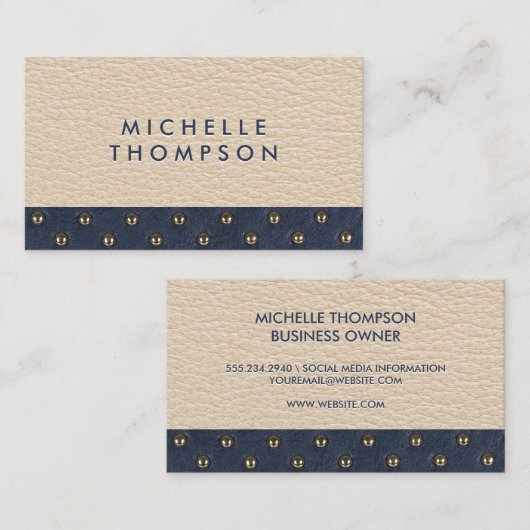 スキン |装飾用レザー 名刺 (正面/裏面)