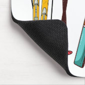 スキーおもしろいスカラフルカイエ マウスパッド (コーナー)