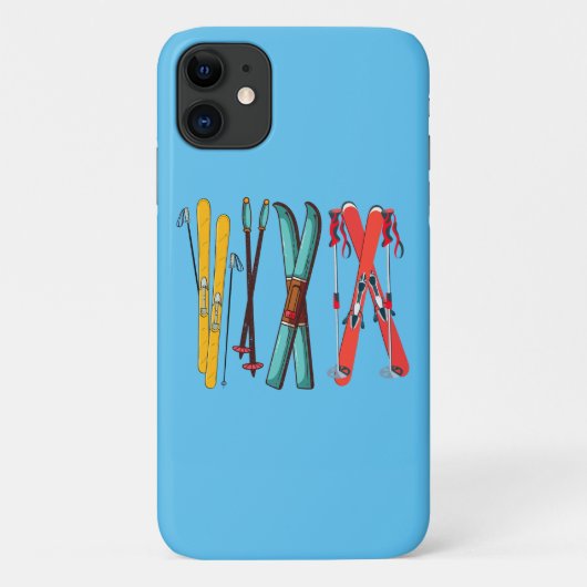 スキーおもしろいスカラフルカイエ Case-Mate iPhoneケース (裏面)