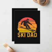 スキーおやじ ノートカード (正面/裏面インサイチュ)