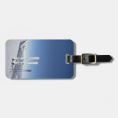 スキーおよびスキーのストック ラゲッジタグ (正面横)