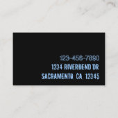 スキーおよび板レッスンカスタマイズ可能な名刺 名刺 (裏面)