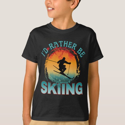 スキーができたら最高だ Tシャツ (正面)