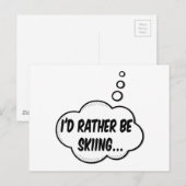 スキーしてたいな ポストカード (正面/裏面)
