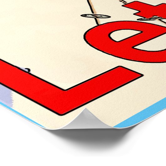 スキーしよう ポスター (角)