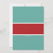 スキーするペンギンの招待 招待状 (裏面)