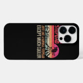 スキーする義父 普通の義父と一緒でＭだけどね iPhoneケース (裏面横)