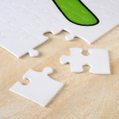 スキーでスキーをする猫 ジグソーパズル (側面)