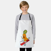 スキーでスキーヤーとしてニンジン エプロン (着用した状態)