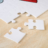 スキーでスキーヤーとしてニンジン ジグソーパズル (側面)