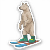 スキーでスキーヤーとしてベア シール (正面)