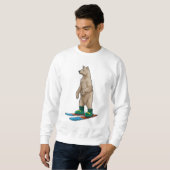 スキーでスキーヤーとしてベア スウェットシャツ (正面フル)