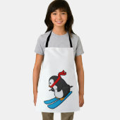 スキーでスキーヤーとしてペンギン エプロン (インサイチュ)