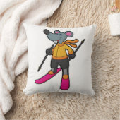 スキーでスキーヤーとしてマウス クッション (ブランケット)