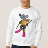 スキーでスキーヤーとしてマウス スウェットシャツ (正面)