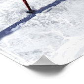 スキーで山を下る ポスター (角)