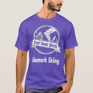 スキーで足を自由に考えす違うる Tシャツ
