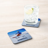 スキーで転げ落ちる面白いモチベーション 雪 スキー コースター (右側)