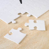 スキーとスキージャンパーのペンギン ジグソーパズル (側面)