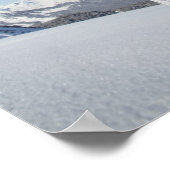 スキーとスキーポール ポスター (角)