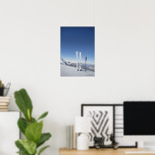 スキーとスキーポール ポスター (ホームオフィス)