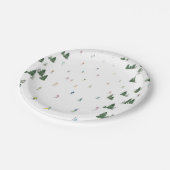 スキーとスノーボードをテーマにした紙プレート ペーパープレート (アングル)