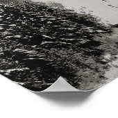 スキーとビー幸せ – スキーアートプリントポスター ポスター (角)