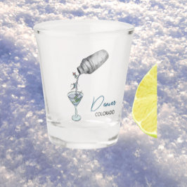 スキーとマティーニ ショットグラス