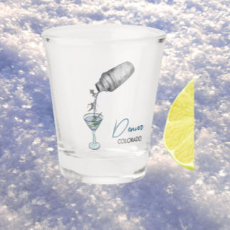 スキーとマティーニ ショットグラス