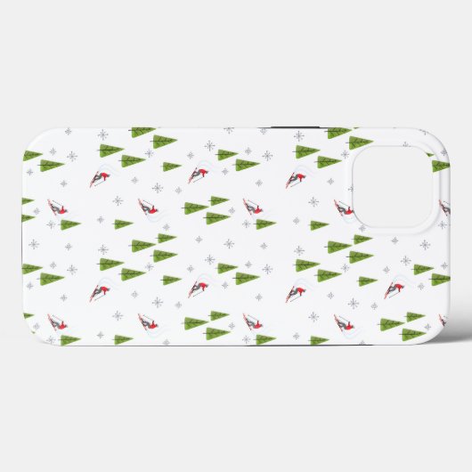 スキーと松 Case-Mate iPhoneケース (裏面 (横))