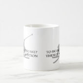 スキーにまたはスキーをしないため コーヒーマグカップ (中央)