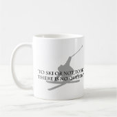 スキーにまたはスキーをしないため コーヒーマグカップ (左)