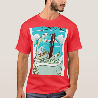 スキーにサルズバーガーランドのオーストリア Tシャツ