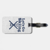 スキーに行く ラゲッジタグ (裏面横)