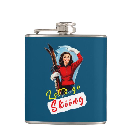 スキーに行こう フラスク (正面)