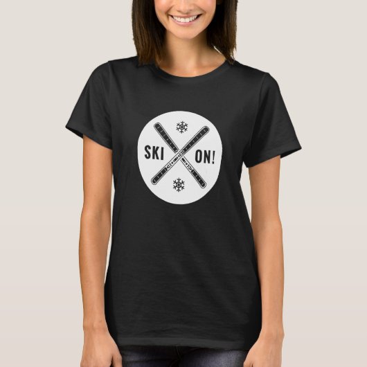 スキーに行こう Tシャツ (正面)