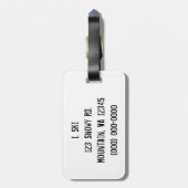 スキーのらくら者 ラゲッジタグ (裏面縦)