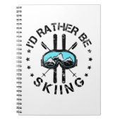 スキーのスキーヤーをやりたい ノートブック (正面)
