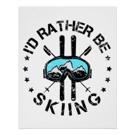 スキーのスキーヤーをやりたい ポスター