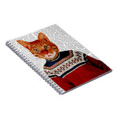 スキーのセーターの猫2 ノートブック (右側)