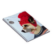 スキーのセーターを着た犬 ノートブック (右側)