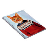 スキーのセーターを着た猫 ノートブック (右側)