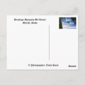 スキーのブルンジ ポストカード (裏面)