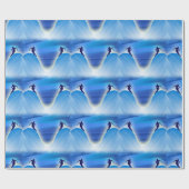 スキーの包装紙 ラッピングペーパー (フラット)