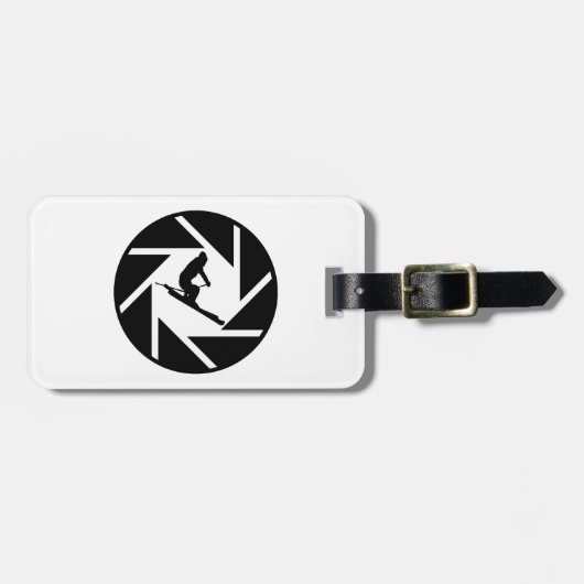 スキーの卒直な視野 ラゲッジタグ (正面横)