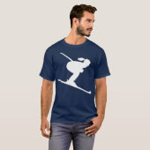 スキーの女性 Tシャツ (正面フル)