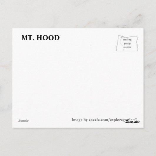 スキーの季節 ポストカード (裏面)