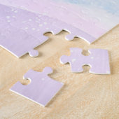 スキーの日 | 水彩冬の山 ジグソーパズル (側面)